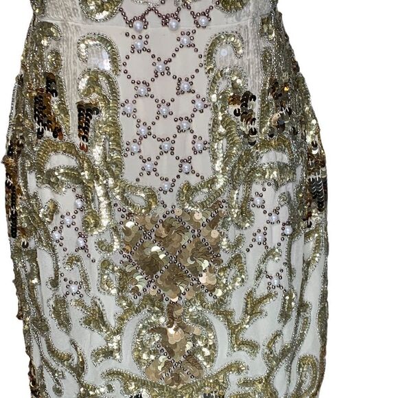 Asos Design Edition Pearl Placement Cami Mini Dress | Size 6 - Picture 12 of 12